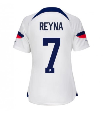 Forenede Stater Giovanni Reyna #7 Hjemmebanetrøje Dame VM 2022 Kort ærmer